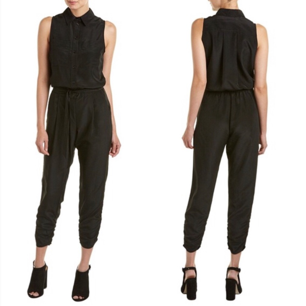 Parker Jess Black Sleeveless Jumpsuit Size Medium NWT